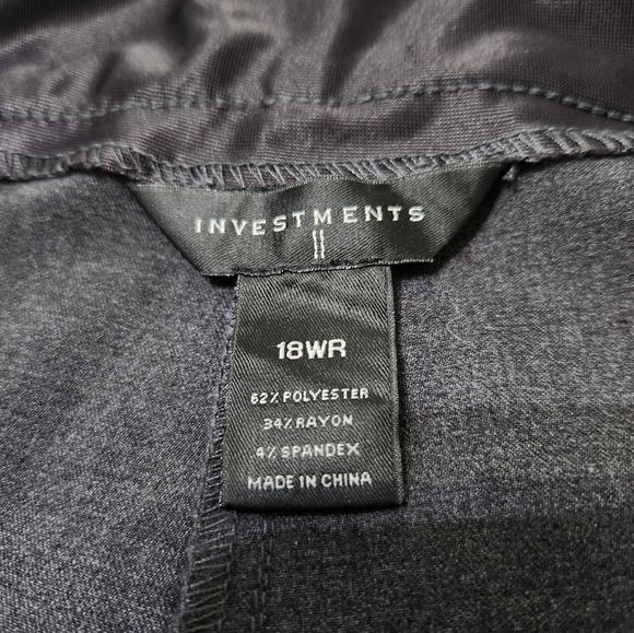 Investments ll career/dress pants straight cut size 18 WR - Picture 1 of 3